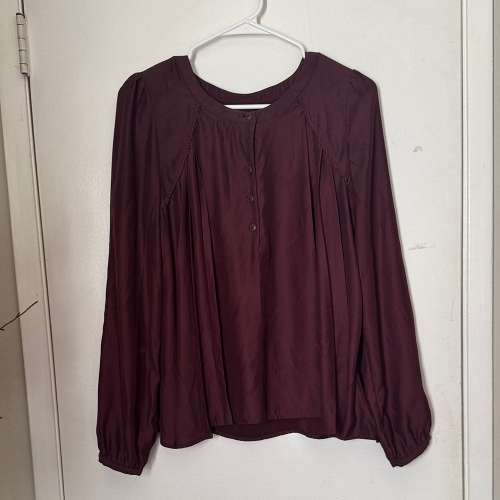 Urban Outfitters Deep Burgundy Blouse